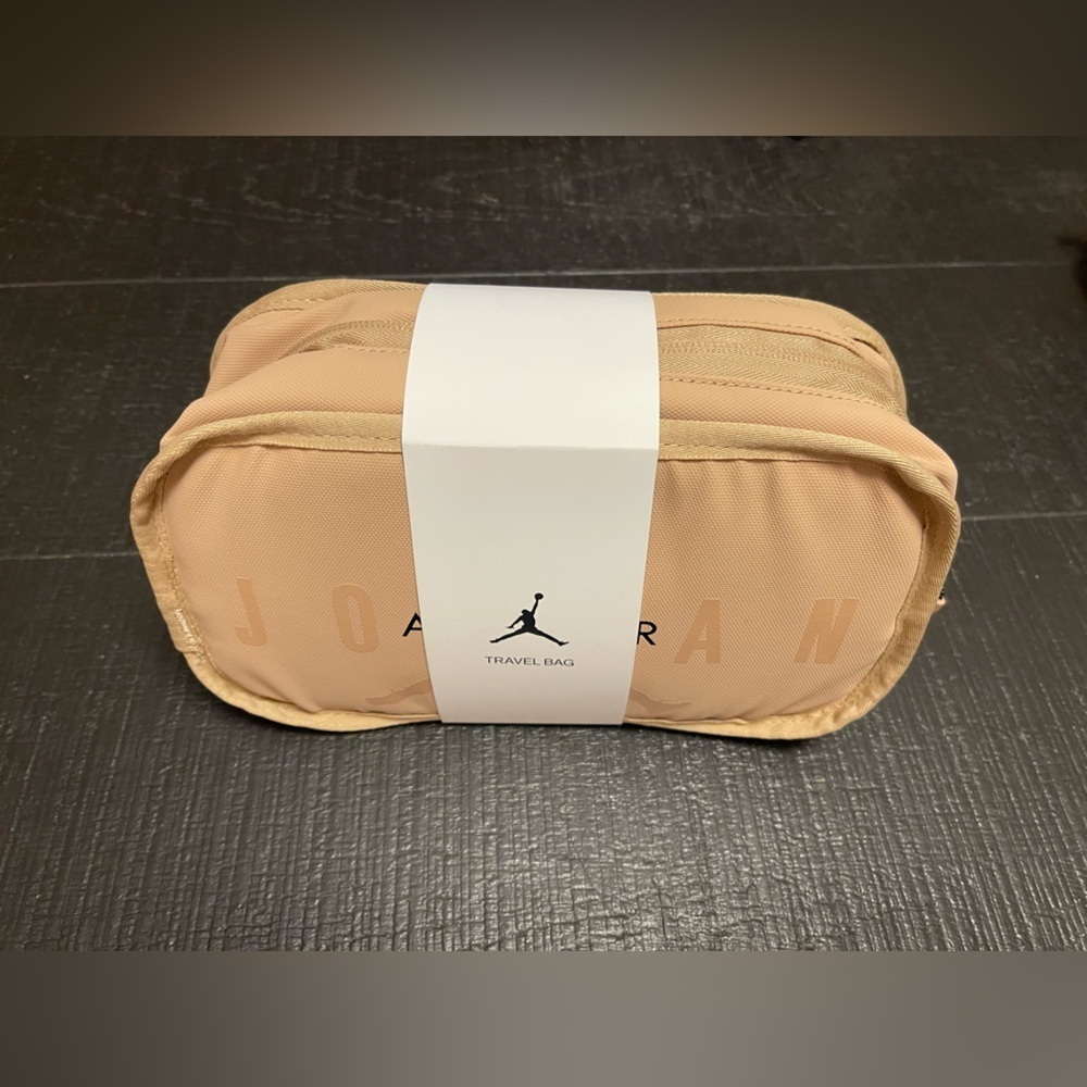 Jordan Tan Travel Pouch. New never used!